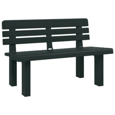 Abbildung von vidaXL Gartenbank Grün 110x52x71 cm Polypropylen (1 St)