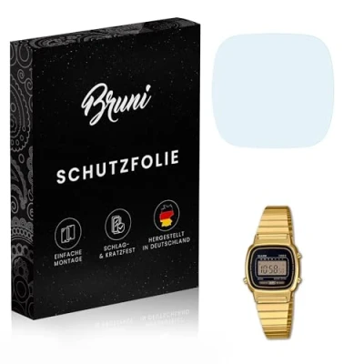 Abbildung von Bruni Schutzfolie kompatibel mit Casio LA670WEGA 1EF Folie, glasklare Displayschutzfolie (2X)