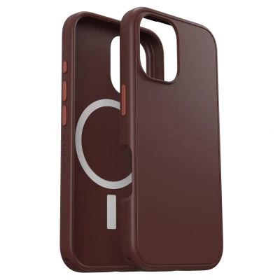Abbildung von Apple iPhone 16 Hülle MagSafe Kunststoff OtterBox Hard Case/Backcover Handyhülle Braun Shockproof/Stoßfest