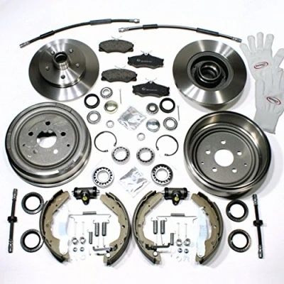 Abbildung von Autoparts Online Set 60006897 Bremsen komplett + Radlager Bremsschläuche vorne hinten