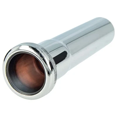 Abbildung von tecuro Siphon Tauchrohr Wandrohr Verlängerung 150 mm mit Rändelmutter