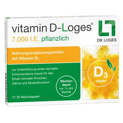 Abbildung von vitamin D Loges 7.000 I.E. pflanzlich 30 St
