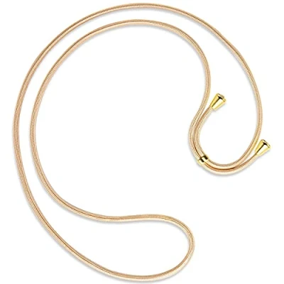 Abbildung von mtb more energy® Ersatz Band für Handykette Shiny Gold inklusive Endkappen (Gold) hochwertige Austausch Kordel Seil Kette