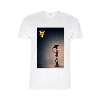 Abbildung von Pixar Unisex Toy Story 4 Poster Organic Short Sleeve T shirt, Weiß, XL