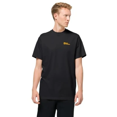 Abbildung von Jack Wolfskin Essential T M Tshirt print, Herren, Größe: XL, Black