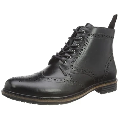 Abbildung von Hush Puppies Joshua Brogue Herren Stiefel, Schwarz, 44.5 EU
