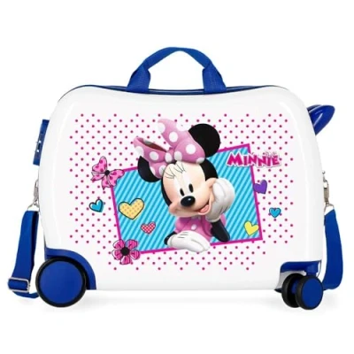 Abbildung von Disney Enjoy Minnie Icon Kinder Koffer Blau 50x38x20 cms Hartschalen ABS Kombinationsschloss 34L 2,3Kgs 4 Räder Handgepäck