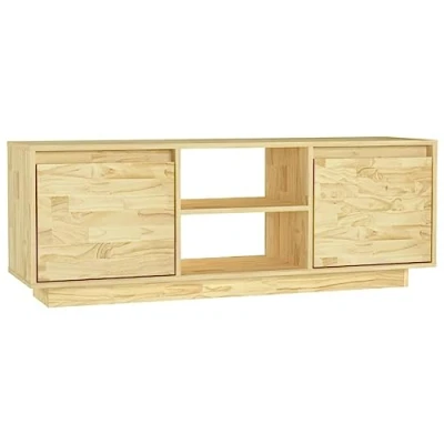 Abbildung von vidaXL Massivholz Kiefer TV Schrank Lowboard Möbel Tisch Board Sideboard Fernsehtisch Fernsehschrank HiFi Wohnzimmer 110x30x40cm