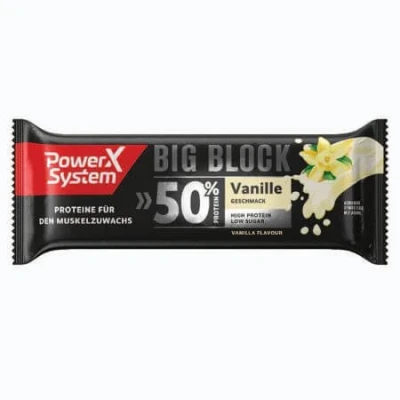 Abbildung von Power System 50% Protein Big Block Vanille Geschmack