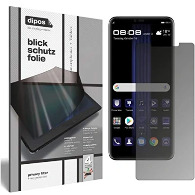 Abbildung von dipos I Blickschutzfolie matt kompatibel mit Huawei Porsche Design Mate 20 RS Sichtschutz Folie Display Schutzfolie Privacy Filter
