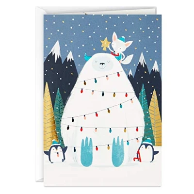 Abbildung von Hallmark UNICEF Weihnachtskarten, Yeti (12 Karten und 13 Umschläge)