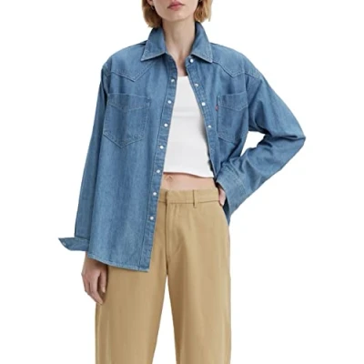 Abbildung von Levi&#039;s Donovan Western Hemdbluse, Damen, Größe: Small, Long journey