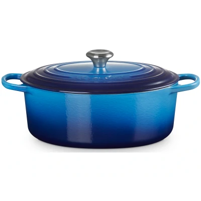 Abbildung von Le Creuset Bratpfanne Oval Signature Azure ø 31 cm / 6.3 Liter