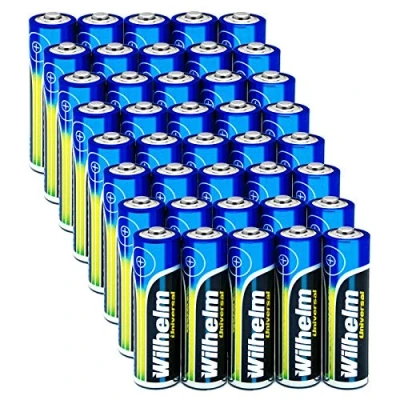 Abbildung von Wilhelm 40 AA Mignon Universal Alkaline Batterien im Shrink LR6…