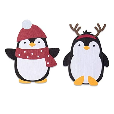 Abbildung von Sizzix 664499 BIGZ Dies Penguin FR Cutting Dies, Papier, Pinguin Friends, Einheitsgröße