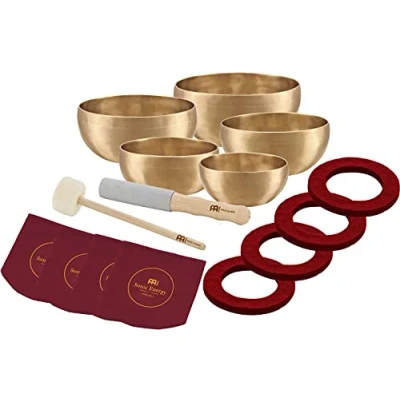 Abbildung von Meinl Sonic Energy Klangschalen 5er Set SBU2950, inkl Schlägel