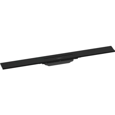Abbildung von hansgrohe RainDrain Flex Fliesen Brausegarnitur 800 mm für Wandmontage/kürzbar mattschwarz