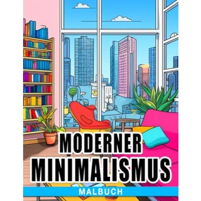 Abbildung von Moderner Minimalismus Malbuch: Entdecke die Schönheit der Einfachheit Eine kreative Reise für Kinder im Alter von 10 14 Jahren