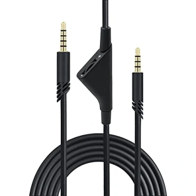 Abbildung von Mcbazel Ersatz Audio Aux Kabel mit Lautstärkeregler für Astro A10/A30/A40 Headset PS5/PS4/Xbox One/Serie S/X/PC/Smartphone über eine 3,5 mm Buchse 2m