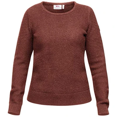 Abbildung von Fjallraven Damen Sweatshirt Övik Structure Sweater W, Terracotta Pink, M, 89775