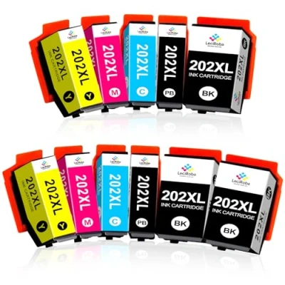 Abbildung von LeciRoba 202xl druckerpatronen Ersatz für Epson 202 und Multipack Expression Premium XP 6000 6005 6100 6105 (11 Pack)