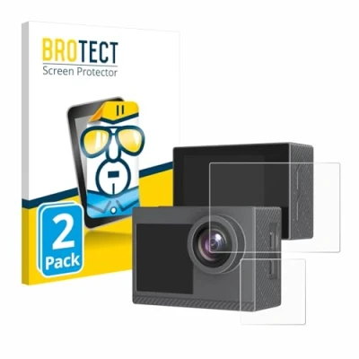 Abbildung von BROTECT (2 Stück Schutzfolie für Akaso Brave 4 Pro Displayschutz Folie Ultra Klar