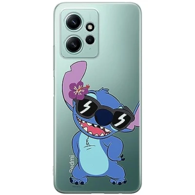 Abbildung von ERT GROUP Handyhülle für Xiaomi REDMI Note 12 4G Original und offiziell Lizenziertes Disney Muster Stitch 007 optimal an die Form des Handy angepasst, teilweise transparent