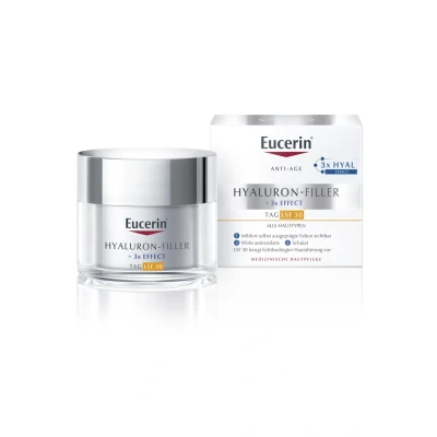 Abbildung von Eucerin ANTI AGE Tagescreme HYALURONFILLER, Gesichtpflege MIT LSF 30 Antiaging, Größe: 50 ml,