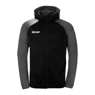 Abbildung von Kempa Kapuzen Ambition 28 Trainingsjacke für Kinder, Größe: 140, Schwarz anthra