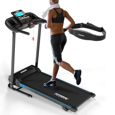 Abbildung von Kinetic Sports Laufband, klappbar mit Pulsgurt, LCD Display, 750 Watt Motor, bis 10 km/h