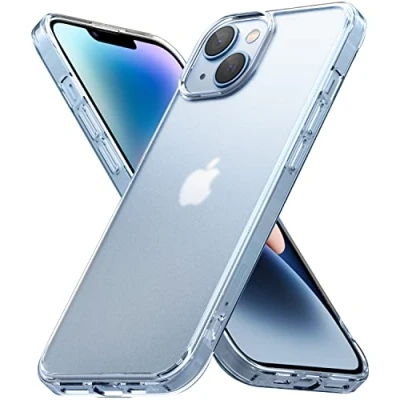 Abbildung von Ringke Fusion Matte Case Kompatibel mit iPhone 14 Hülle, Kratzfeste Anti Fingerabdruck Transluzente Handyhülle für 6.1 Zoll Clear