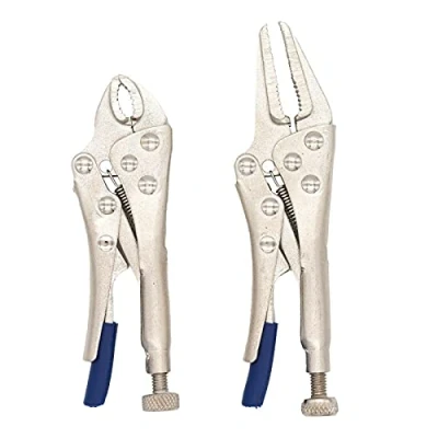 Abbildung von BENSON Crimpzange 2x Gripzange Feststellzange Langbeckzange Set, 2 tlg., Klemmzange, Gripzangen, Schweißzange