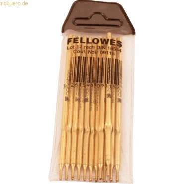 Abbildung von Fellowes 911502 Ersatzminen für Standkugelschreiber, 12 Stück, schwarz