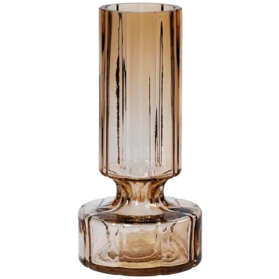 Abbildung von Broste Copenhagen Hyacint Vase Glas Indian Tan 24,9 cm