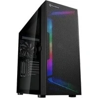 Abbildung von Silverstone SST SEH1B G SETA H1 Mid Tower Gehäuse mit perforierter Gitterfrontblende, Stahlgehäuse und ARGB Beleuchtung