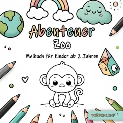 Abbildung von Abenteuer Zoo: Malbuch für Kinder ab 2 Jahren (Abenteuer Farbenland)