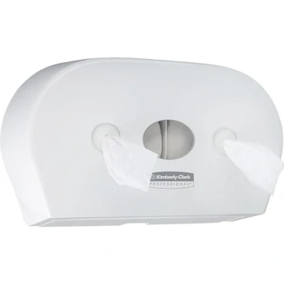 Abbildung von Aquarius Mini Doppel Toilettenpapierspender mit Zentralentnahme 7186 1 x Weiß, Wc Papierspender