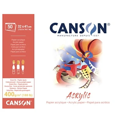 Abbildung von Canson 200807413 Acryl 32 x 41 cm, naturweiß