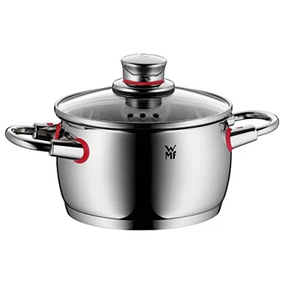 Abbildung von WMF Kochtopf &quot;Quality One&quot;, Cromargan Edelstahl Rostfrei 18/10, (2 tlg.), Cool+ Technologie für wärmereduzierte Griffe, TransTherm Allherdboden