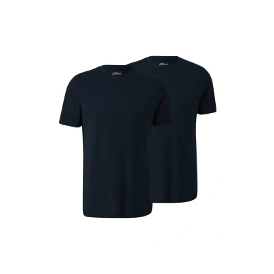 Abbildung von s.Oliver 2 PACK Tshirt basic, Herren, Größe: Small, Navy