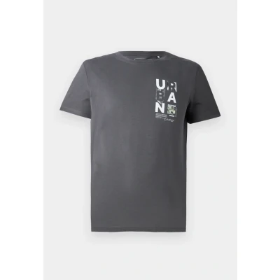Abbildung von TOM Tailor Denim Tshirt print, Herren, Größe: Small, Ash grey