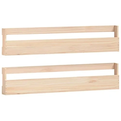 Abbildung von vidaXL Wand Schuhregal 2 STK., Schuhschrank mit viel Stauraum, Schuhständer Hängeregal Wandmontage, Schuhablage Schuhhalter, Massivholz Mango