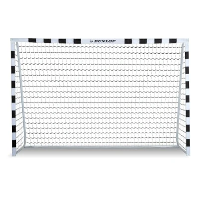 Abbildung von Dunlop Fußballtor Fussballtor 300 x 200 90 cm Fußball Tor Fussballtore für Garten Kinder und Erwachsene Fussball Trainingszubehör Innen Außen Metall Schwarz/Weiß