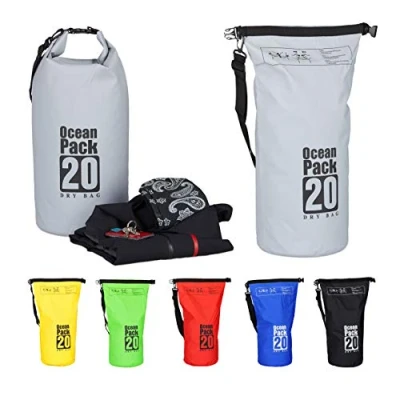 Abbildung von relaxdays Packsack Ocean Pack 20L wasserdicht, Dunkelgrau