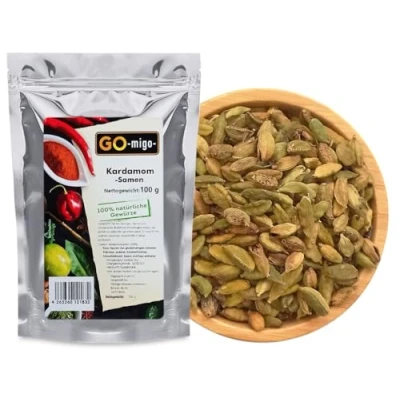 Abbildung von 100g Cardamom Ganz grün Kardamom Kardamon Samen Gewürz Tee