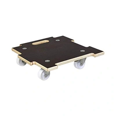 Abbildung von WAGNER Pflanzenroller Maxigrip 39 x 10 cm I Kübelroller f. Außenbereich + Innenbereich Transportroller aus FSC® Schichtholz 2 Total Feststeller Tragkraft 200 kg Made in DE 20139301