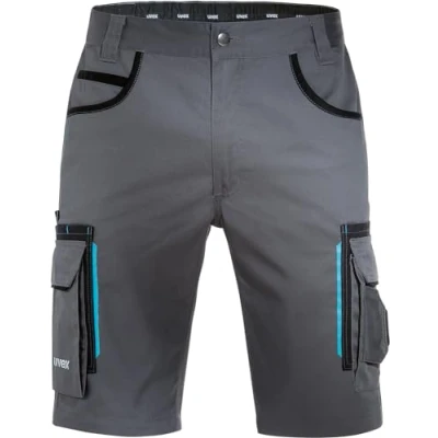 Abbildung von Uvex Tune Up Arbeitshosen Männer Kurz Shorts für die Arbeit Grau Gr 36W/Etikettengröße 54