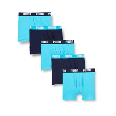 Abbildung von Puma Jungen Boys Basic Boxer 5p Amazon Unterwäsche, Bright Blue, 146 152 EU