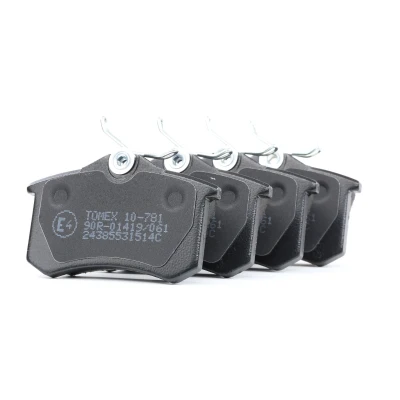 Abbildung von TOMEX brakes TX 10 781 Bremsbelagsatz Hinterachse VOLKSWAGEN: Passat B5 Limousine, Golf Plus / Crossgolf, 4 Schrägheck, AUDI: A4 Limousine