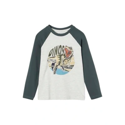 Abbildung von Vertbaudet Jungen Shirt, Raglanärmel Oeko Tex moosgrün 140
